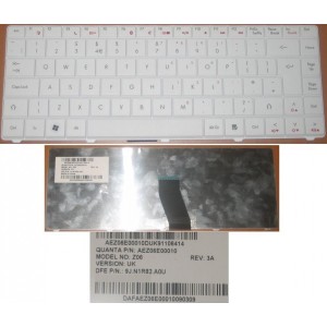 CLAVIER QWERTY UK Acer eMachine Gataway - 9J.N1R82.A0U - AEZ06E00010 - Blanc