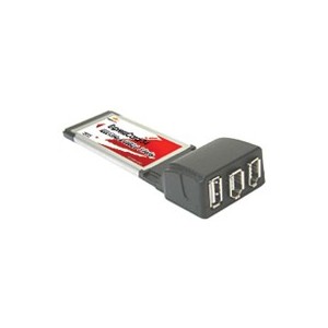 EXPRESSCARD LYCOM COMBO 2 Ports USB2.0 + 1 Port IEEE 1394a - 400Mbps - Chipset TI - EK-201