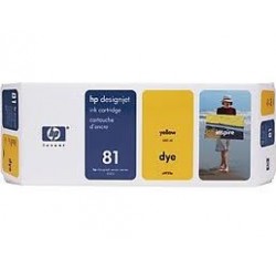 CARTOUCHE HP JAUNE DesignJet 5000/PS - No81