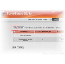 Synology Pack 1 licence Camera - LICENSE PACK 1- 