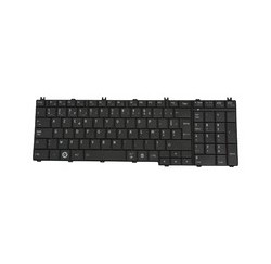 CLAVIER AZERTY TOSHIBA SATELLITE C660, C660D - K000110590 - Noir