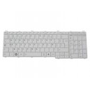 CLAVIER AZERTY TOSHIBA SATELLITE C660, C660D - K000115410 - Blanc