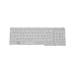 CLAVIER AZERTY TOSHIBA SATELLITE C660, C660D - K000115410 - Blanc