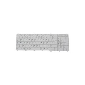 CLAVIER AZERTY TOSHIBA SATELLITE C660, C660D - K000115410 - Blanc