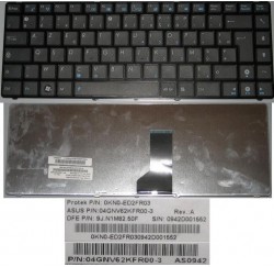 CLAVIER AZERTY ASUS U30JC, UL30, UL30A - 04GNV62KFR00-3, 9J.N1M82.50F, 0KN0-ED2FR03 