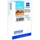 CARTOUCHE EPSON CYAN WorkForce Pro WP-4015DN - XXL 3400 PAGES - C13T70124010